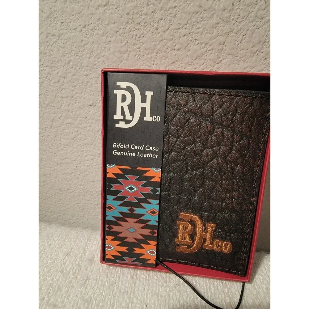 Red Dirt Hat Co Bifold Card Case Genuine‎ Wallet